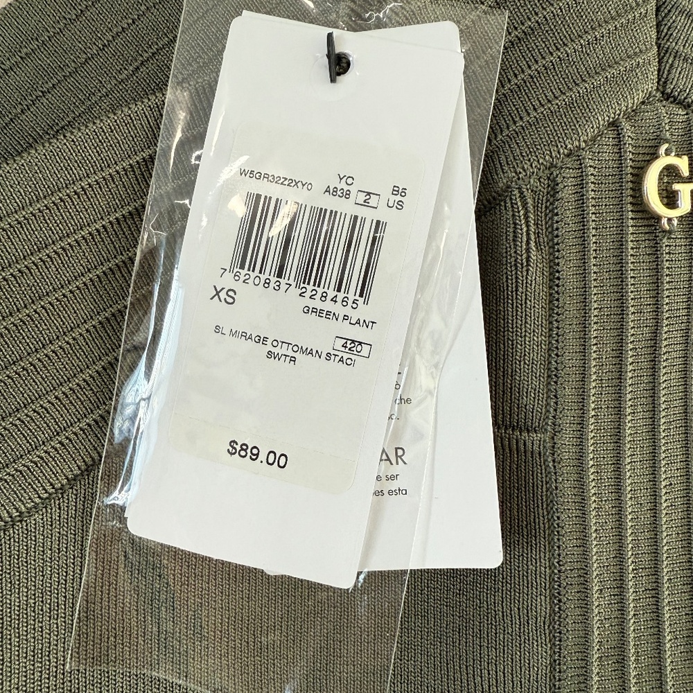 GUESS Bandage Crop Top Olive Green NEW!!!! - Picture 7 of 7